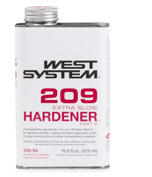 WEST SYSTEM #209 Extra Slow Hardener, 10.6 fl oz. (209-SA) - Suncoast Marine & Auto Supply