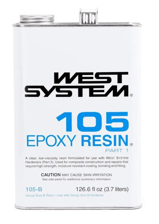 WEST SYSTEM #105 Part 1 Epoxy Resin, 0.98 gallon (105-B) - Suncoast Marine & Auto Supply