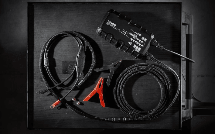 Suncoast Marine and Auto offers NOCO 25A Portable Smart Car Battery Charger 6V, 12V and 24V GENIUSPRO25