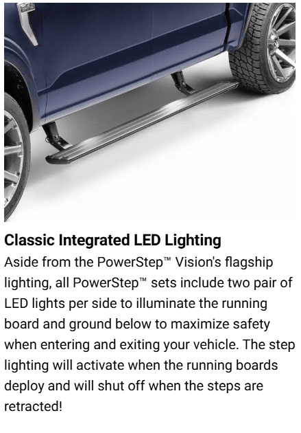 Suncoast Marine and Auto offers AMP Research Powerstep Vision 22 for Ford F250 with Mount Kit (96242-01A)