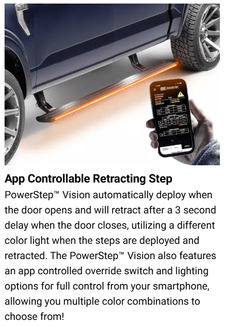 Suncoast Marine and Auto offers AMP Research Powerstep Vision 2021-24 for Ford Bronco with Mount Kit (96140-01A)