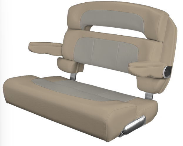 Suncoast Marine and Auto offers TACO MARINE Custom Capri Helm Bench Seat, 36" Capriccio Vellum