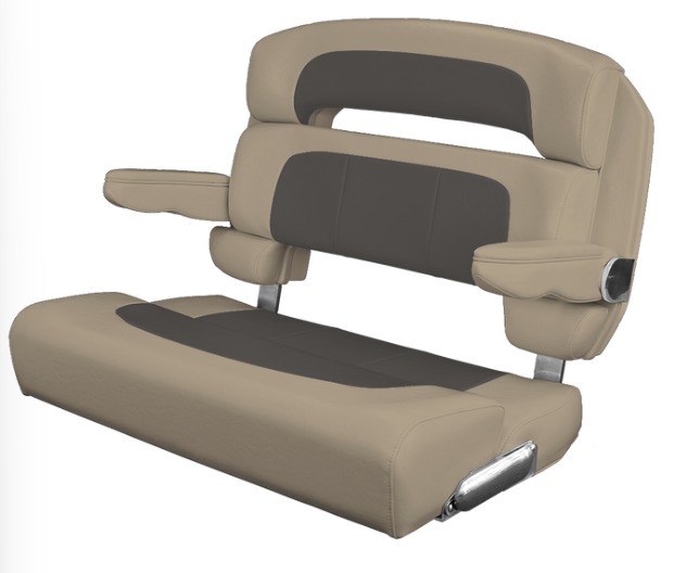 Suncoast Marine and Auto offers TACO MARINE Custom Capri Helm Bench Seat, 36" Capriccio Vellum