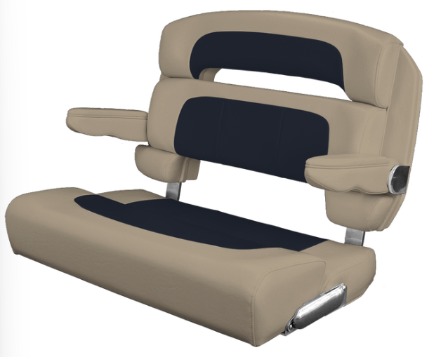 Suncoast Marine and Auto offers TACO MARINE Custom Capri Helm Bench Seat, 36" Capriccio Vellum