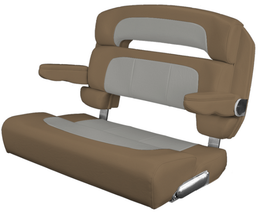 Suncoast Marine and Auto offers TACO MARINE Custom Capri Helm Bench Seat, 36" Capriccio Heather Beige