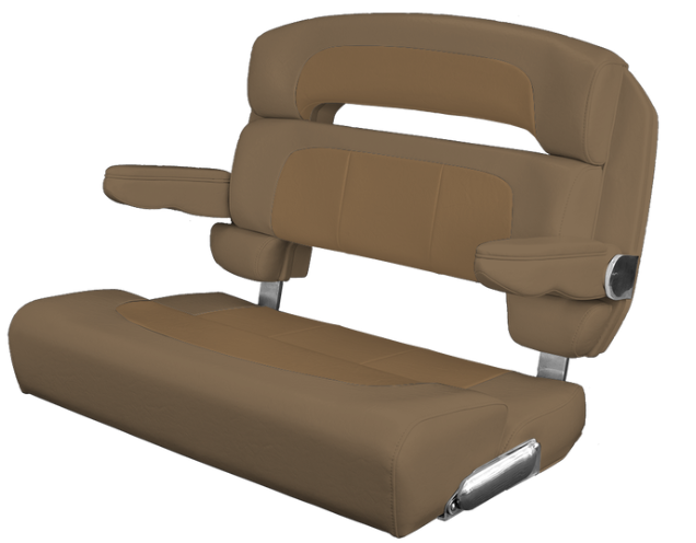 Suncoast Marine and Auto offers TACO MARINE Custom Capri Helm Bench Seat, 36" Capriccio Heather Beige