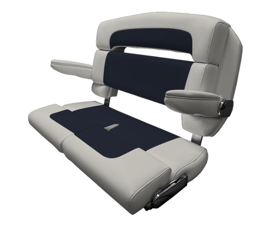 Suncoast Marine and Auto offers TACO MARINE 40" Custom Capri Helm Bench, Double Bolster, Capriccio White