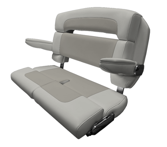 Suncoast Marine and Auto offers TACO MARINE 40" Custom Capri Helm Bench, Double Bolster, Capriccio Salt