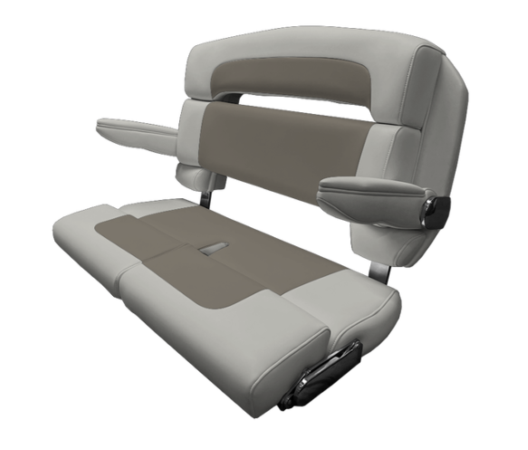 Suncoast Marine and Auto offers TACO MARINE 40" Custom Capri Helm Bench, Double Bolster, Capriccio Salt