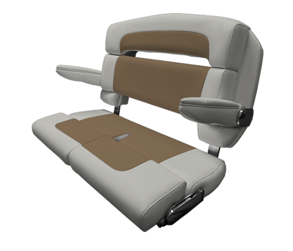 Suncoast Marine and Auto offers TACO MARINE 40" Custom Capri Helm Bench, Double Bolster, Capriccio Salt