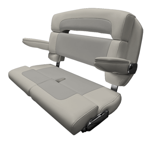 Suncoast Marine and Auto offers TACO MARINE 40" Custom Capri Helm Bench, Double Bolster, Capriccio Cloud