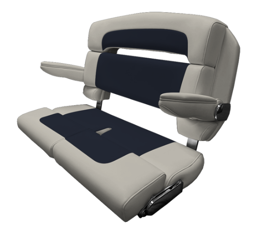 Suncoast Marine and Auto offers TACO MARINE 40" Custom Capri Helm Bench, Double Bolster, Capriccio Cloud