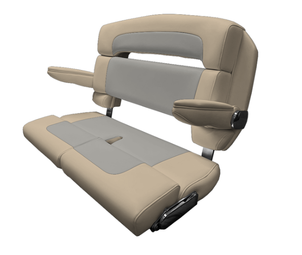 Suncoast Marine and Auto offers TACO MARINE 40" Custom Capri Helm Bench, Double Bolster, Capriccio Vellum