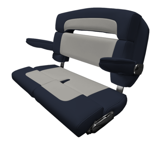 Suncoast Marine and Auto offers TACO MARINE 40" Custom Capri Helm Bench, Double Bolster, Capriccio Navy