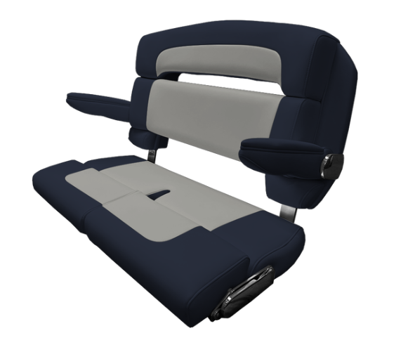 Suncoast Marine and Auto offers TACO MARINE 40" Custom Capri Helm Bench, Double Bolster, Capriccio Navy