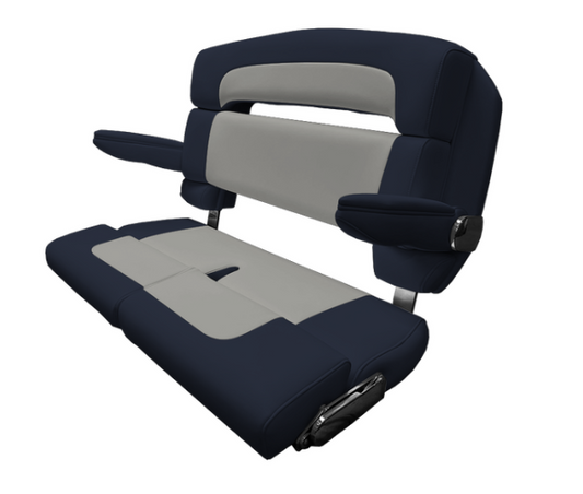 Suncoast Marine and Auto offers TACO MARINE 40" Custom Capri Helm Bench, Double Bolster, Capriccio Navy