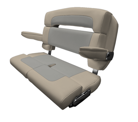Suncoast Marine and Auto offers TACO MARINE 40" Custom Capri Helm Bench, Double Bolster, Capriccio Flax