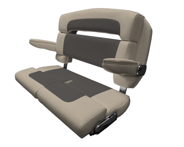 Suncoast Marine and Auto offers TACO MARINE 40" Custom Capri Helm Bench, Double Bolster, Capriccio Flax