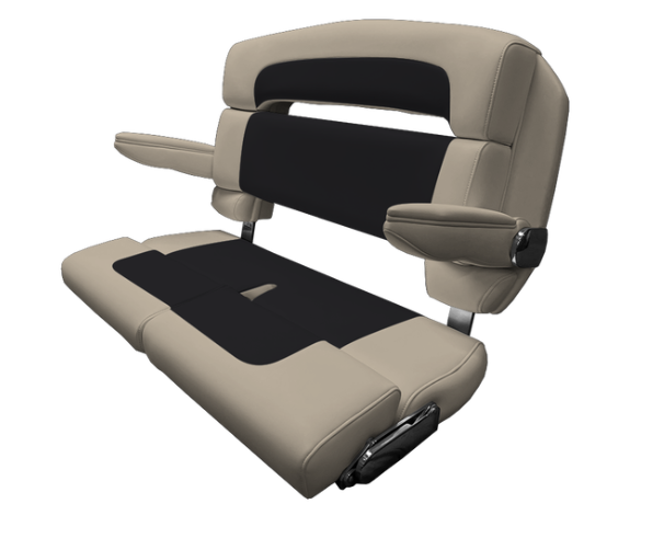 Suncoast Marine and Auto offers TACO MARINE 40" Custom Capri Helm Bench, Double Bolster, Capriccio Flax