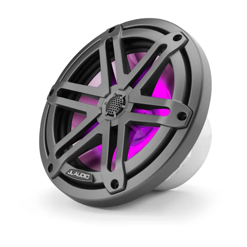 Suncoast Marine and Auto offers JL Audio® M3 Marine Speakers 7.7" with LED and Gray Sport Grille (M3-770X-S-Gm-i)