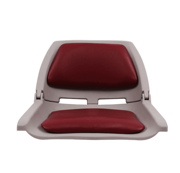 Suncoast Marine and Auto offers WEST MARINE Gray Folding Molded Boat Seat with Red Cushion (75109R)