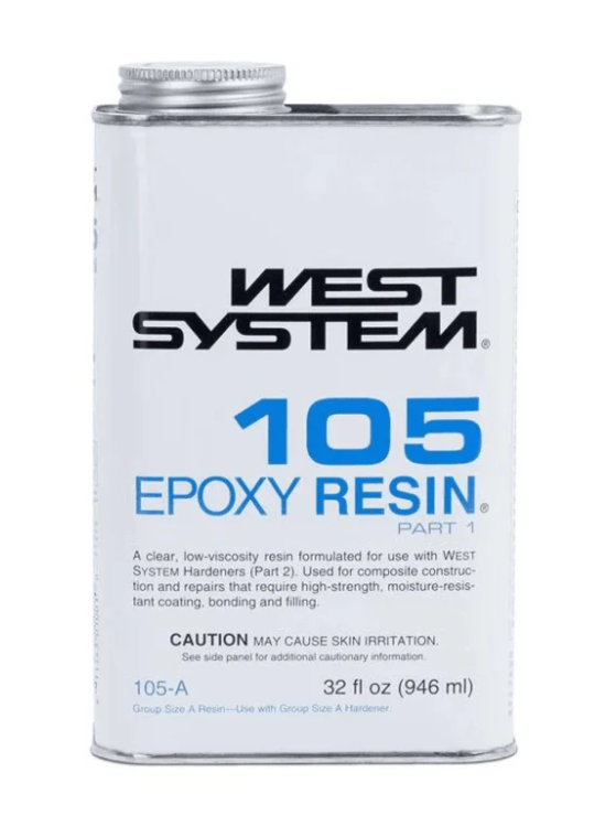 Suncoast Marine and Auto offers WEST SYSTEM #105 Part 1 Epoxy Resin, 0.98 gallon (105-B)