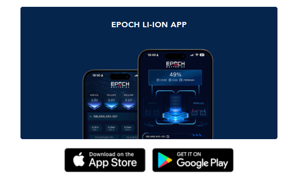 Suncoast Marine and Auto offers Epoch Battery 36V 105Ah Lithium (LiFePO4) Golf Cart Battery - Complete Kit (BB38105A-kit-1)