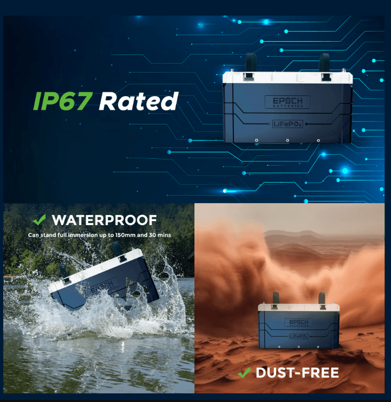 Suncoast Marine and Auto offers Epoch Battery 12V 460Ah V2 Elite Series - Heated, Bluetooth & Victron Comms LiFePO4 (C12460A)