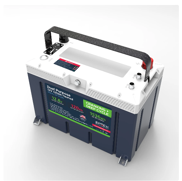 Suncoast Marine and Auto offers Epoch Battery 12V 120Ah Pro Series - LiFePO4 Cranking & Deep Cycle Lithium Battery (Dual Purpose) DP12120H