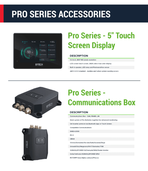 Suncoast Marine and Auto offers Epoch Battery 12V 120Ah Pro Series - LiFePO4 Cranking & Deep Cycle Lithium Battery (Dual Purpose) DP12120H