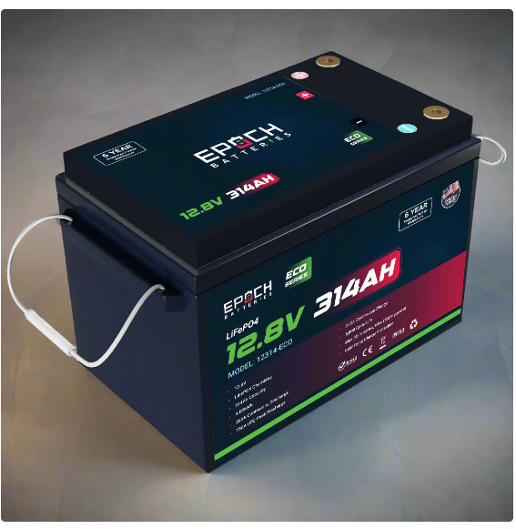 Suncoast Marine and Auto offers Epoch Battery 12V 314Ah Eco Series LiFePO4 Battery (12314-ECO)