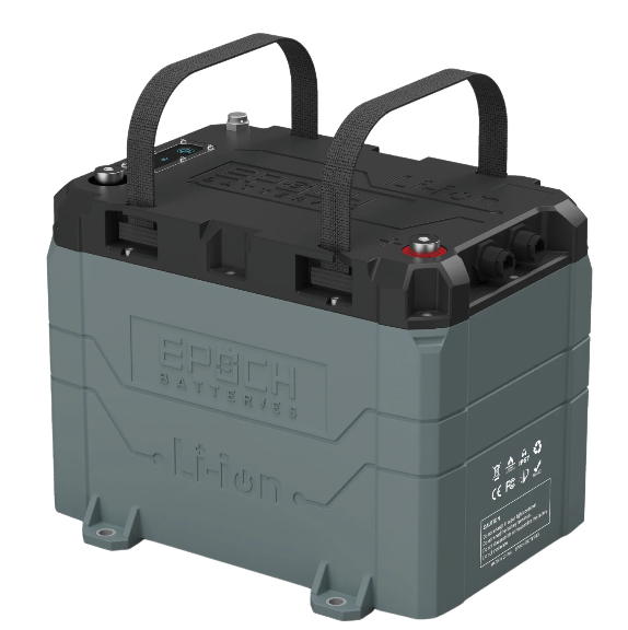 Suncoast Marine and Auto offers Epoch Battery 12V 50Ah LiFePO4 Lithium Battery - Bluetooth, Heating, Waterproof (B1250B)