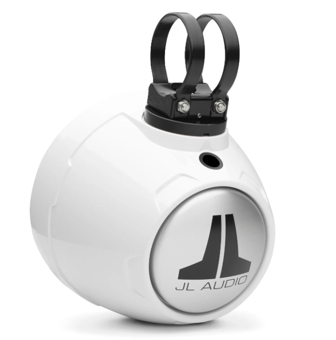Suncoast Marine and Auto offers JL Audio VeX™ Enclosed Speaker System M6 6.5" with LED and White Sport Grille (M6-650VEX-Gw-S-GwGw-i)