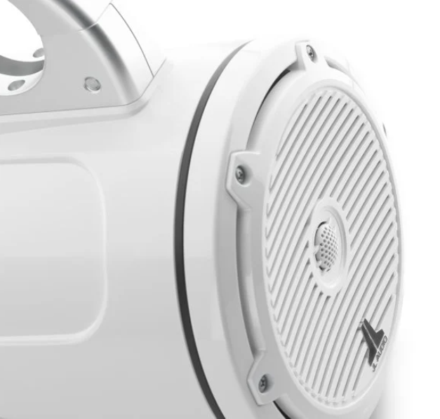 Suncoast Marine and Auto offers JL Audio® M3 Enclosed Tower Speakers 7.7" with White Classic Grille (M3-770ETXv3-Gw-C-Gw)