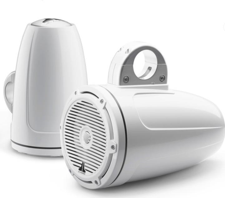Suncoast Marine and Auto offers JL Audio® M3 Enclosed Tower Speakers 7.7" with White Classic Grille (M3-770ETXv3-Gw-C-Gw)