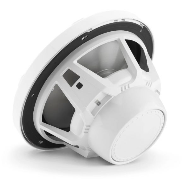 M3-10IB-S-Gw-i-4 10" Marine Subwoofer Driver, White Sport Grilles with RGB LED Lighting. Model # 19562016 Mfg # 010-03265-00