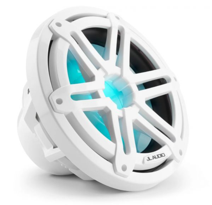 Suncoast Marine and Auto offers JL Audio M3 Marine Subwoofer 10" with LED and White Sport Grille (M3-10IB-S-Gw-i-4)