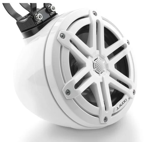 Suncoast Marine and Auto offers JL Audio VeX™ Enclosed Speaker System M3 6.5" with White Sport Grille (M3-650VEX-Gw-S-Gw)