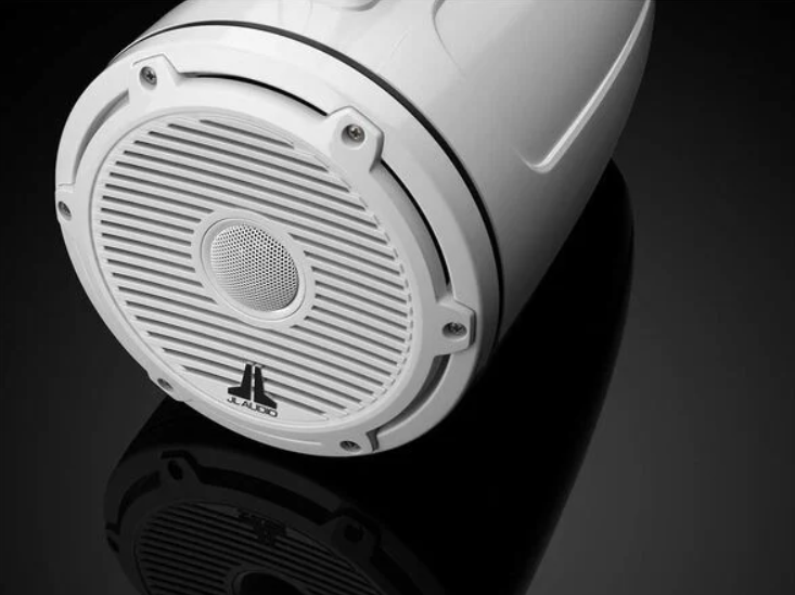 Suncoast Marine and Auto offers JL Audio® M6 Enclosed Tower Speakers 7.7" with White Classic Grille (M6-770ETXv3-Gw-C-3Gw)
