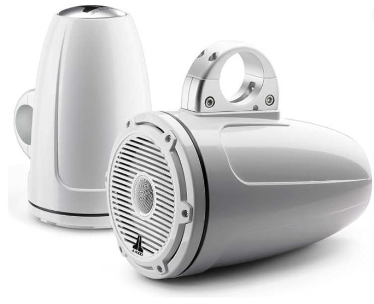 Suncoast Marine and Auto offers JL Audio® M6 Enclosed Tower Speakers 7.7" with White Classic Grille (M6-770ETXv3-Gw-C-3Gw)