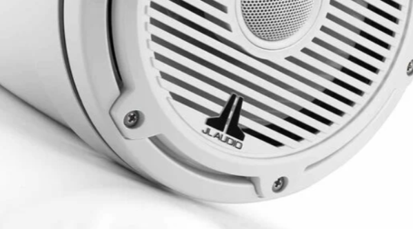 Suncoast Marine and Auto offers JL Audio® M6 Enclosed Tower Speakers 7.7" with White Classic Grille (M6-770ETXv3-Gw-C-3Gw)
