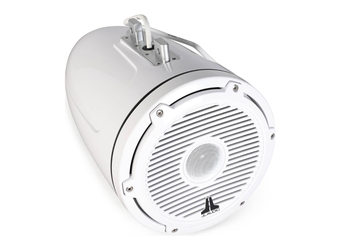 Suncoast Marine and Auto offers JL Audio® M6 Enclosed Tower Speakers 8.8" with White Classic Grille (M6-880ETXv3-Gw-C-3Gw)