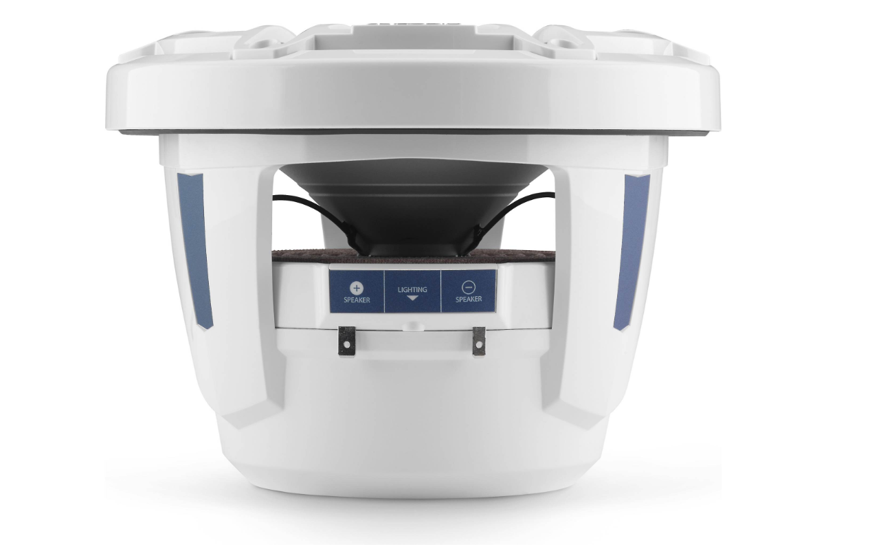 Suncoast Marine and Auto offers JL Audio M6 Marine Subwoofer 8" with White Sport Grille (M6-8IB-S-GwGw-4)