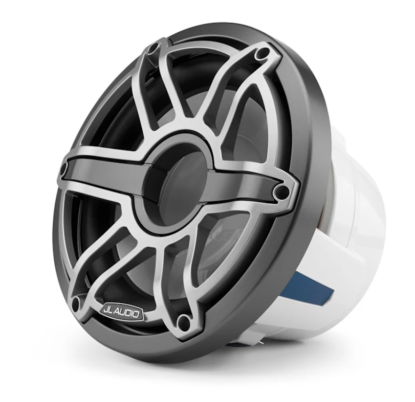 Suncoast Marine and Auto offers JL Audio M6 Marine Subwoofer 10" with Titanium Sport Grille (M6-10B-S-GmTi-4)