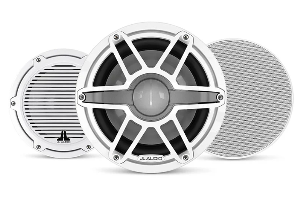 Suncoast Marine and Auto offers JL Audio M6 Marine Subwoofer 10" with LED and Titanium Sport Grille (M6-10IB-S-GmTi-i-4)