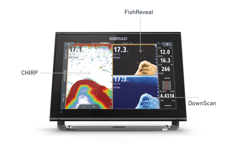 Suncoast Marine and Auto offers Simrad GO7 7" XSR with Active Imaging 3-in-1 Transducer & C-MAP DISCOVER