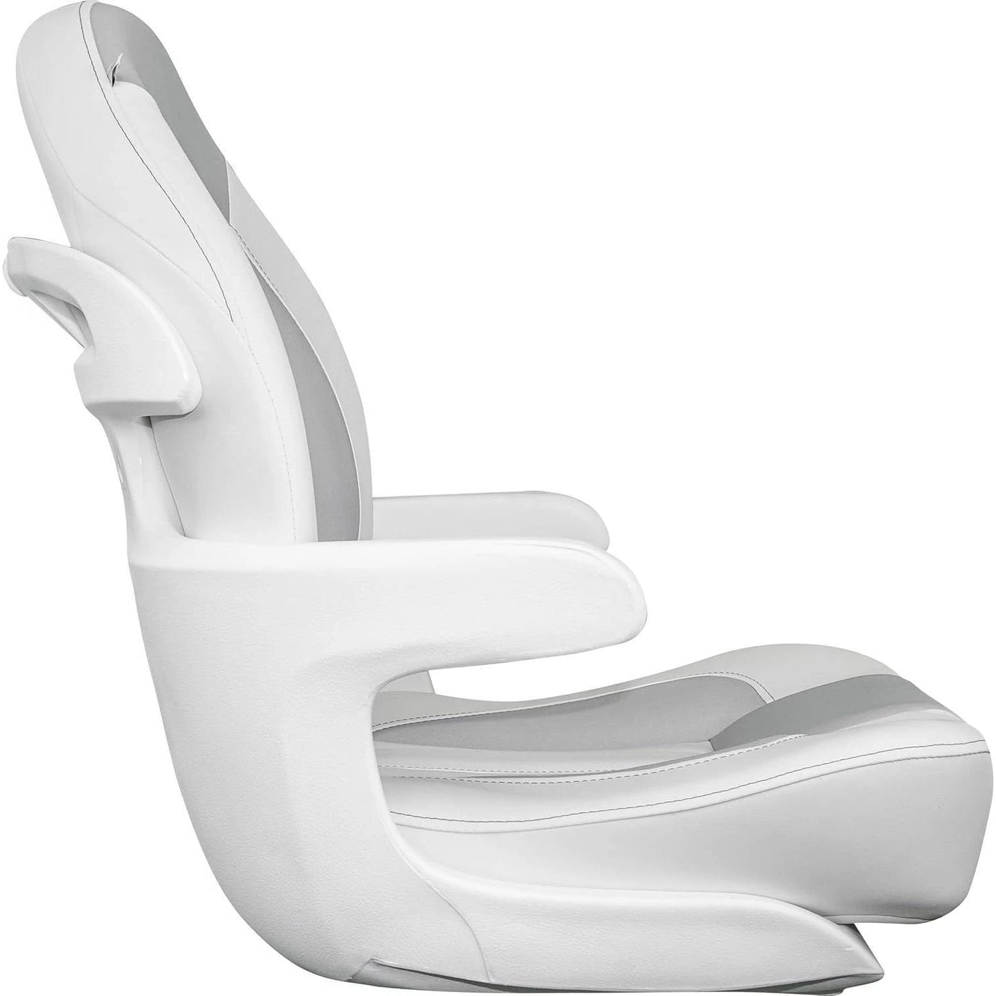 Suncoast Marine and Auto offers TEMPRESS ProBax Captain's Helm Seat with Arms (68364) (White / Gray / Pearl White) (20978136)