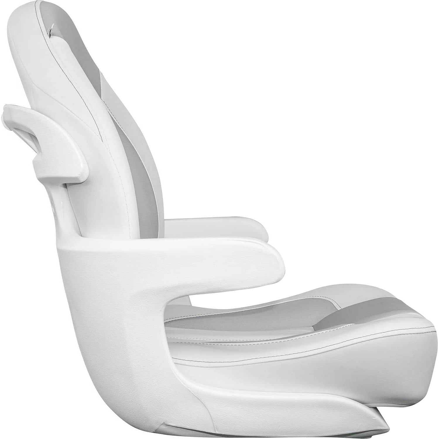 Suncoast Marine and Auto offers TEMPRESS ProBax Captain's Helm Seat with Arms (68364) (White / Gray / Pearl White) (20978136)