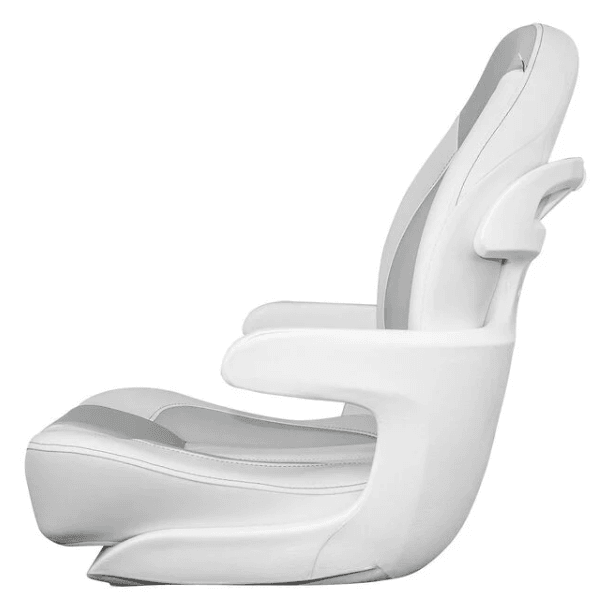 Suncoast Marine and Auto offers TEMPRESS ProBax Captain's Helm Seat with Arms (68364) (White / Gray / Pearl White) (20978136)