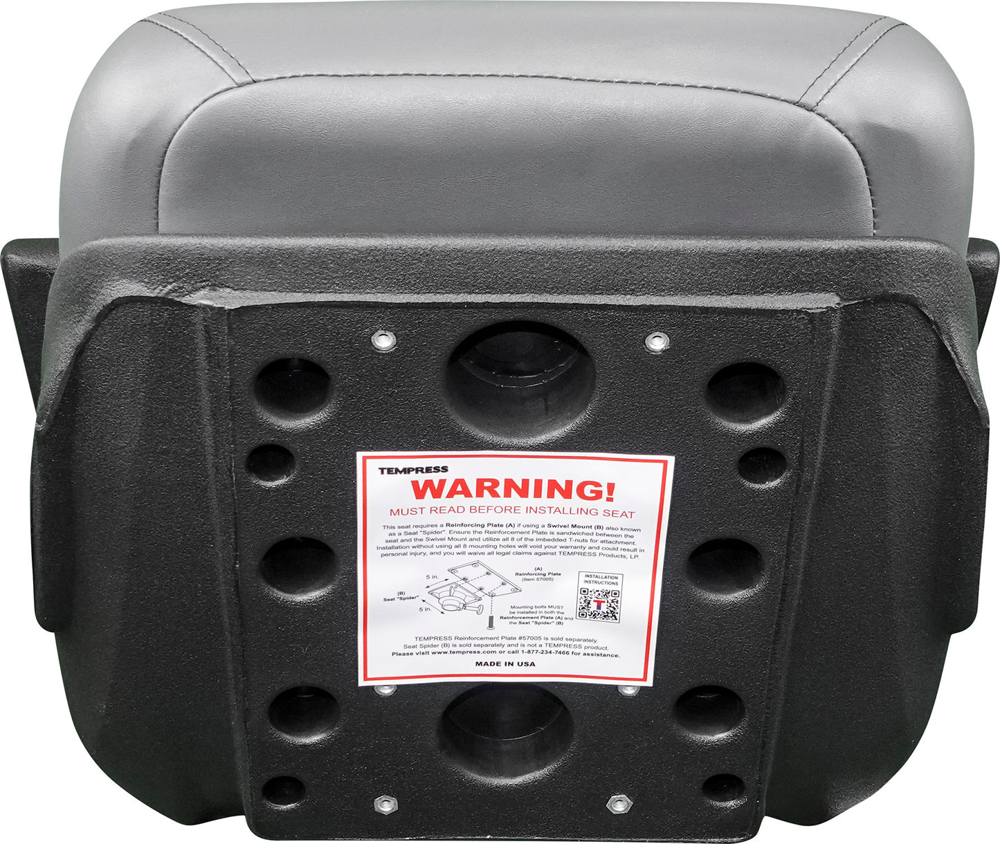 Suncoast Marine and Auto offers TEMPRESS Elite Helm Seat, Low Back, Charcoal/Gray (57027) Model #409806